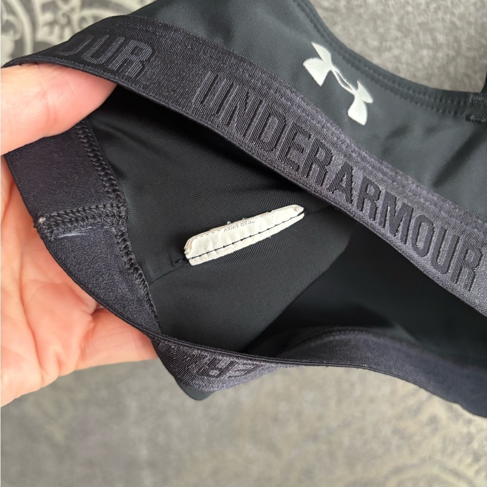 Under Armour Women's Black Sports Bra - Picture 3 of 3